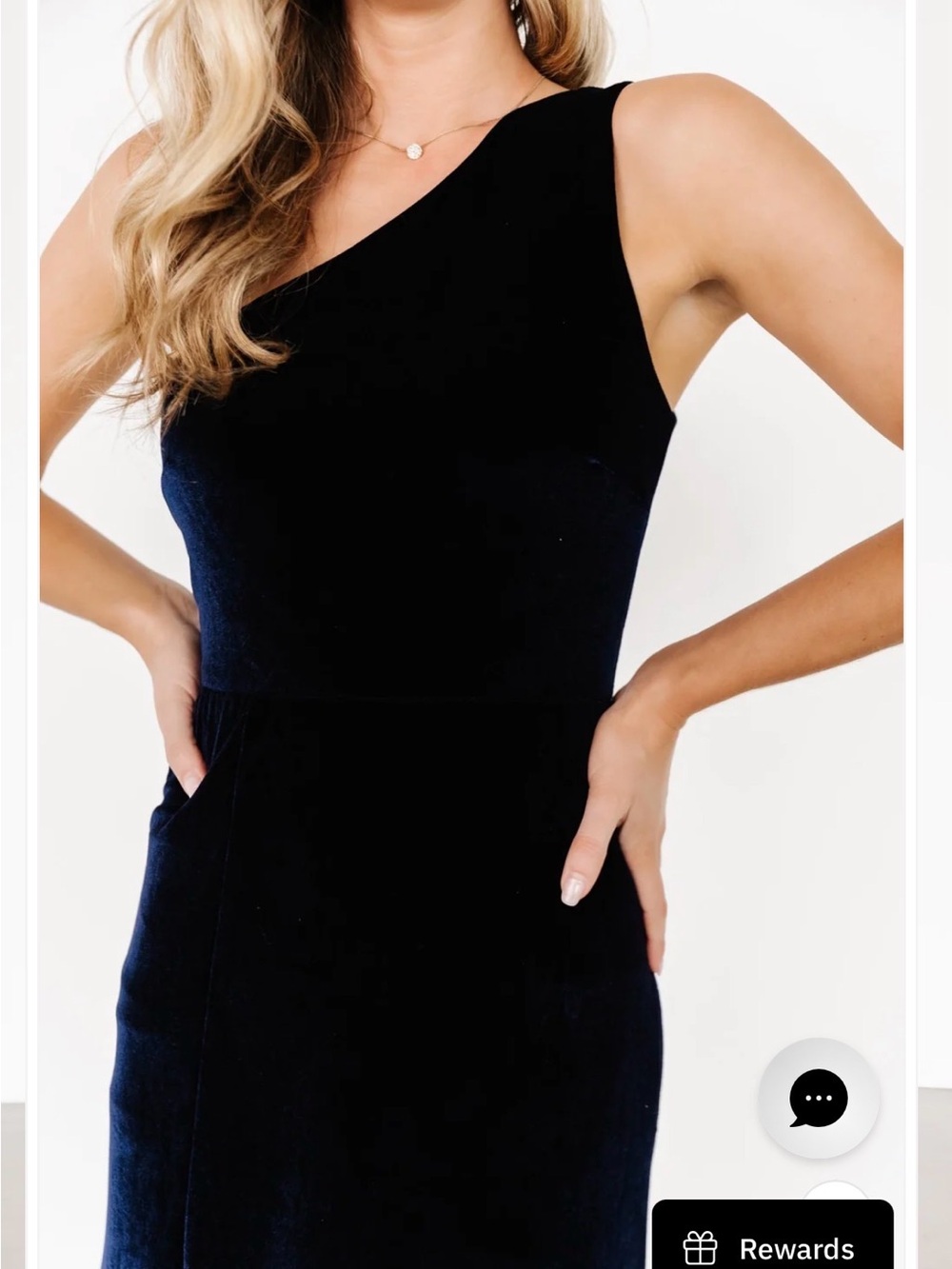 Baltic Born - Tatiana velvet one shoulder maxi dress - Picture 2 of 6